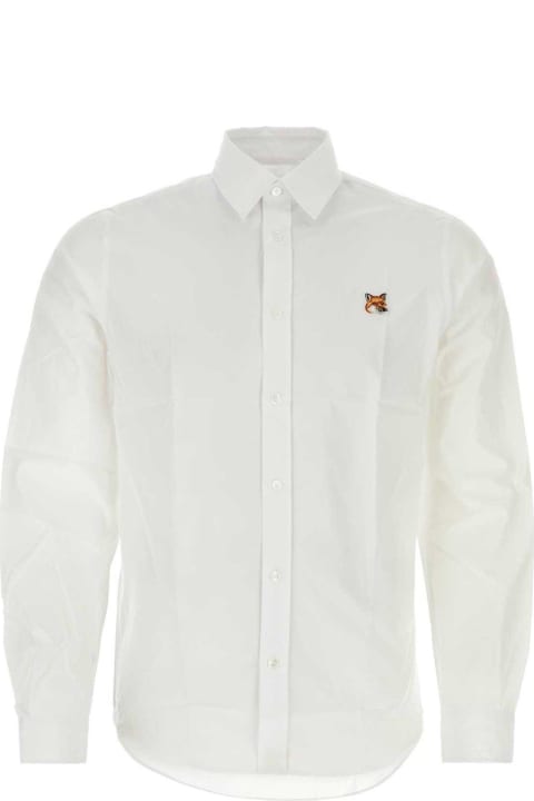Homeware Maison Kitsuné Fox Head Patch Long-sleeved Shirt