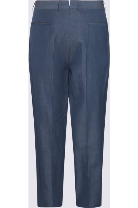 Zegna Pants for Men Zegna Blue Wool Pants