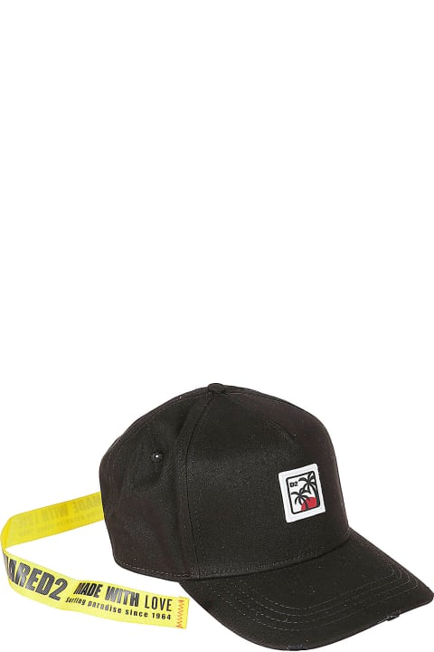 Dsquared2 Hats for Men Dsquared2 Logo Patched Baseball Cap