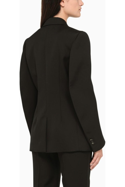 Coats & Jackets for Women Bottega Veneta Black Wool Tuxedo Jacket