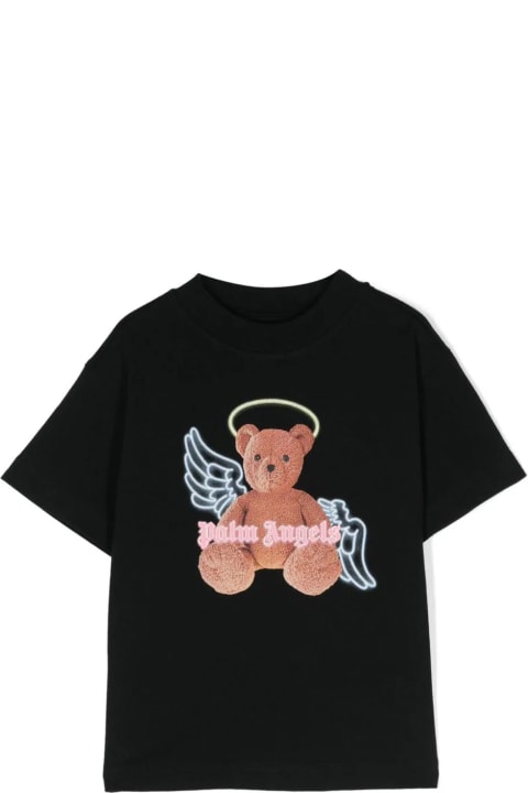 Palm Angels for Kids Palm Angels Palm Angels T-shirts And Polos Black