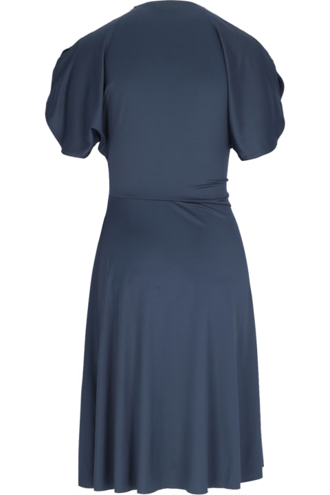 Victoria Beckham فساتين لـ السيدات Victoria Beckham Round-neck Midi Dress