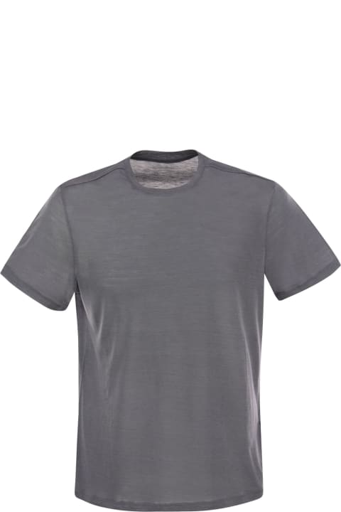 Majestic Filatures Topwear for Men Majestic Filatures Crew-neck T-shirt In Silk And Cotton
