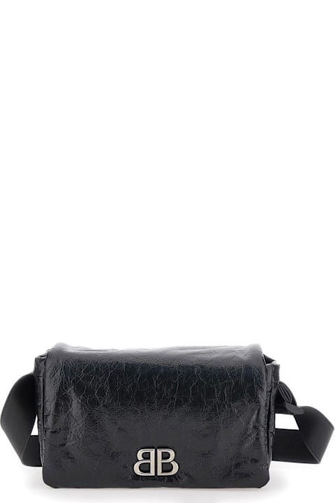 Balenciaga حقائب الكتف لـ القسم الرجالي Balenciaga Monaco Flap Small Shoulder Bag