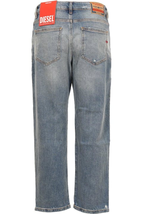 Diesel Jeans for Men Diesel 2016 D-air 0pfar Low-rise Distressed Cropped Jeans