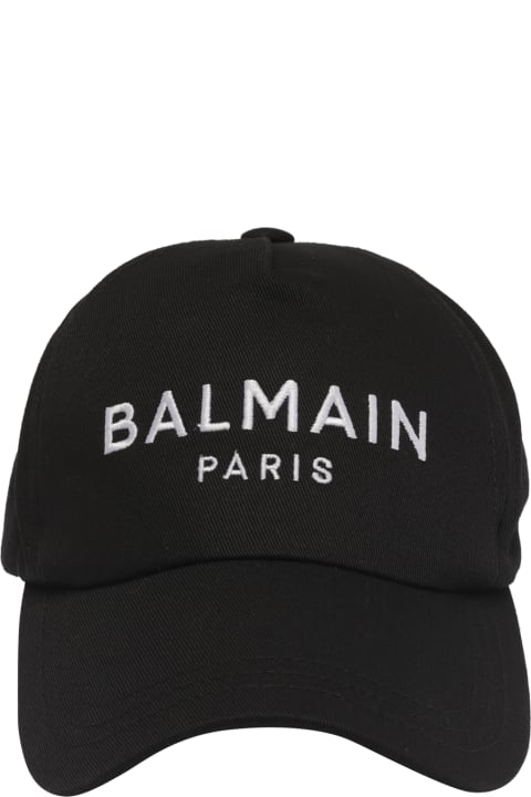 Hats for Women Balmain Baseball Hat With Logo