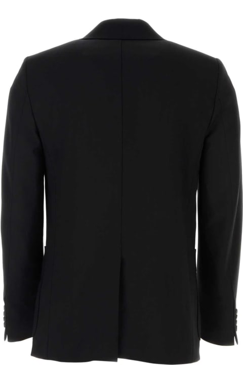 Ami Alexandre Mattiussi Coats & Jackets for Men Ami Alexandre Mattiussi Black Viscose Blend Blazer