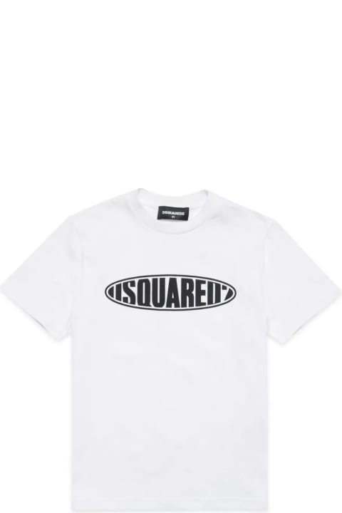 Fashion for Women Dsquared2 White T-shirt With Dsquared2 Print