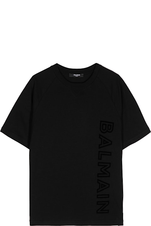 Balmain لـ Kids Balmain T-shirt Con Logo