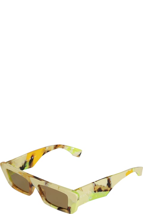 Homeware Gucci Eyewear Rectangle Thick Sunglasses