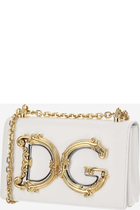 ウィメンズ Dolce & Gabbanaのバッグ Dolce & Gabbana Shoulder Bag With Logo Plaque