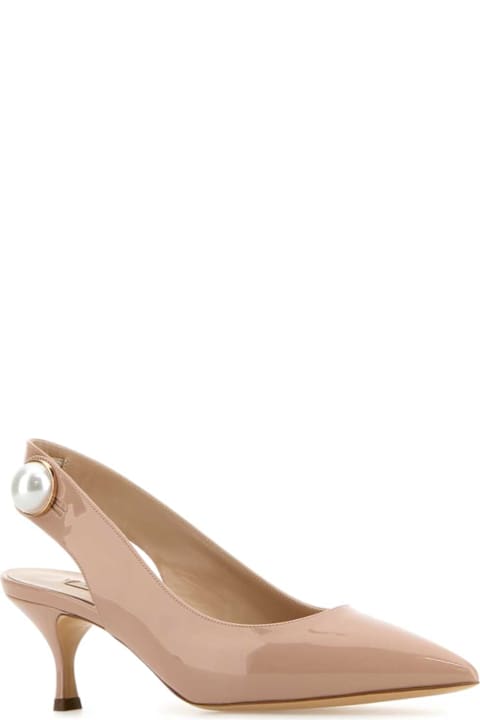 Casadei for Men Casadei Powder Pink Leather Pumps