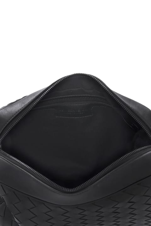 メンズ バッグ Bottega Veneta Woven Medium Camera Bag