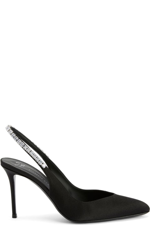 Giuseppe Zanotti High-Heeled Shoes for Women Giuseppe Zanotti Black Synthetic Fabric Rachyl Pumps