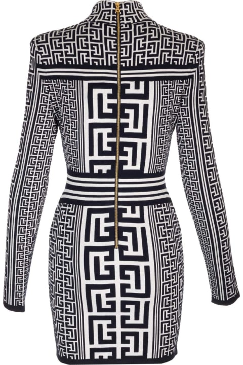 Balmain Dresses for Women Balmain Short Dress With Monogram