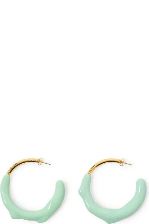Sunnei Earrings for Women Sunnei Rubberized Hoop Earrings