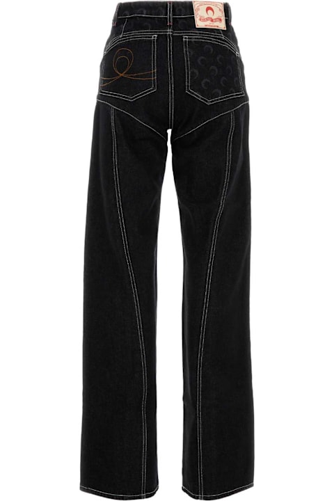 Marine Serre for Women Marine Serre Black Denim Jeans