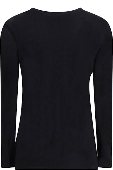 James Perse Clothing for Women James Perse Semi-transparent Long Sleeve Jersey