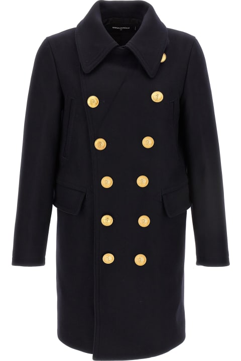 Dsquared2 Coats & Jackets for Women Dsquared2 Double Breasted Wool Coat