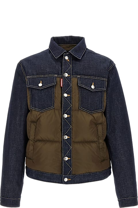 Homeware Dsquared2 'hybrid Puffer-jeans' Jacket