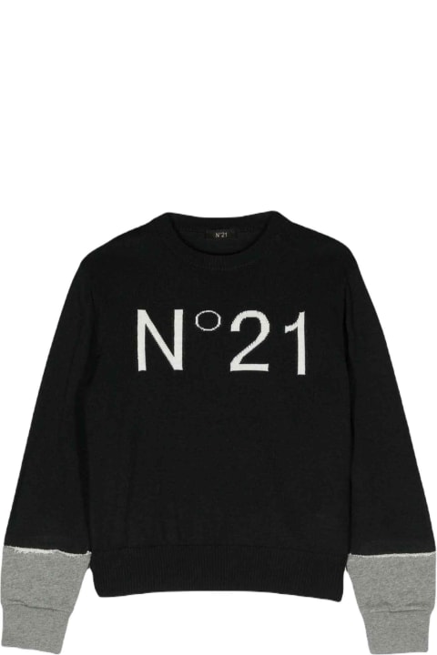 N.21 Shirts for Boys N.21 Black Shirt Boy Nº21 Kids