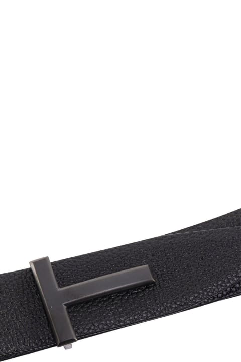 Accessories Sale for Men Tom Ford Logo Buckle Belt