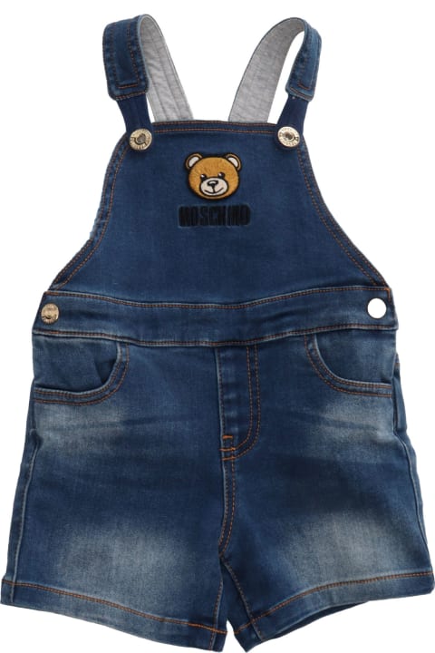Bodysuits & Sets for Baby Boys Moschino Short Denim Dungarees