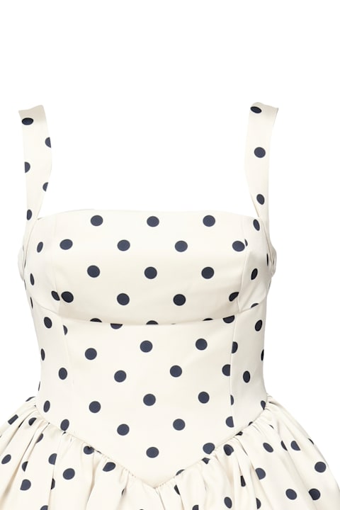 self-portrait for Women self-portrait Polka Dot Satin Mini Dress