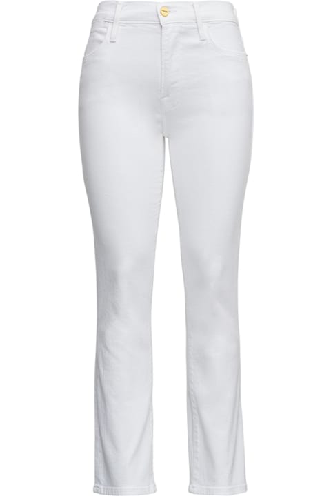 Frame for Women Frame Le High Straight White Denim Jeans