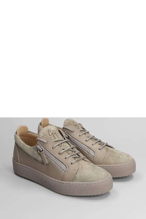 Giuseppe Zanotti for Men Giuseppe Zanotti Gz94 Sneakers In Taupe Suede