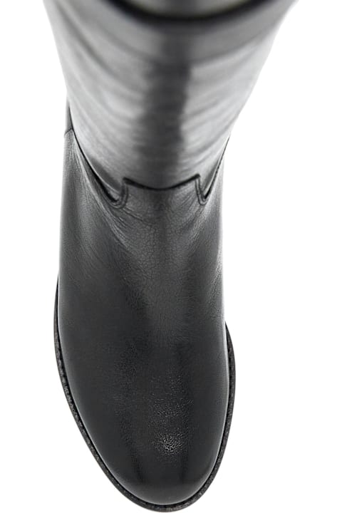 Tory Burch Boots for Women Tory Burch 'lock Ridin' Black Leather Boots