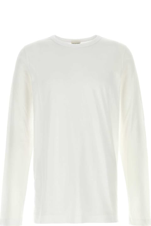Dries Van Noten Topwear for Men Dries Van Noten White Cotton Hubbot T-shirt