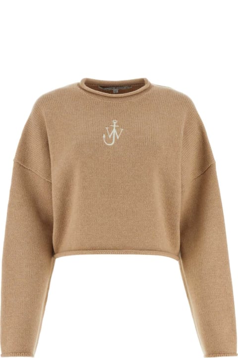 J.W. Anderson Fleeces & Tracksuits for Women J.W. Anderson Camel Wool Blend Oversize Sweater