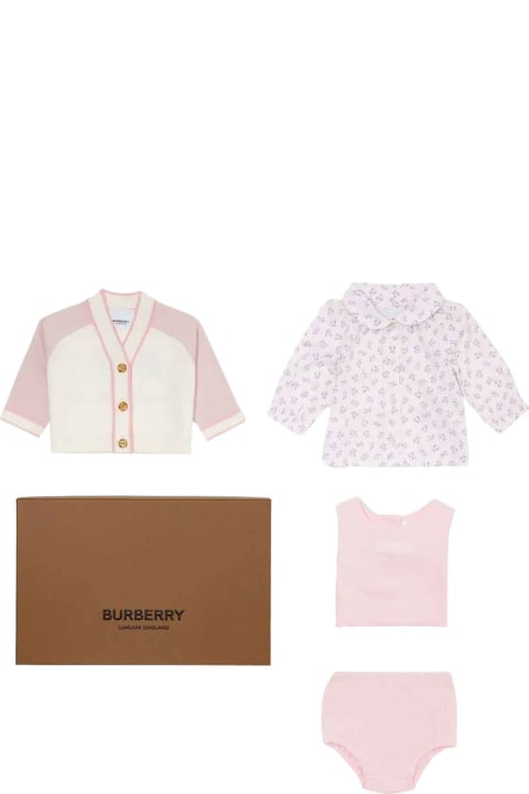 Bodysuits & Sets for Baby Girls Burberry Pink Set Baby Girl