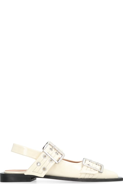 Homeware Ganni Feminine Buckle Eco-leather Slingback