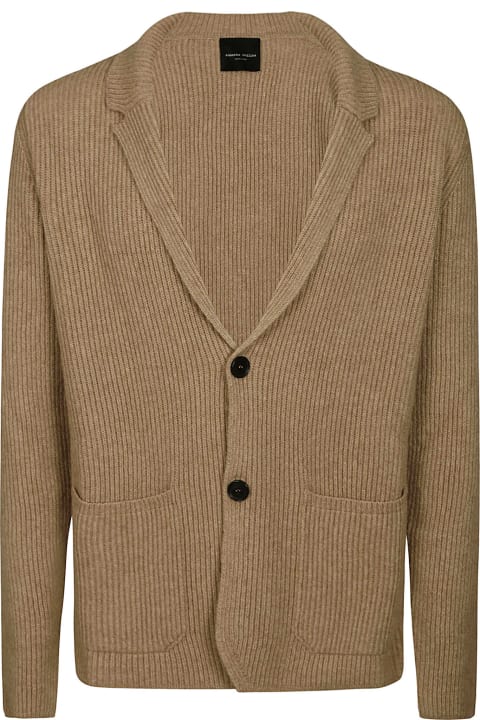 Roberto Collina Sweaters for Men Roberto Collina Knit Ribbed Jacket