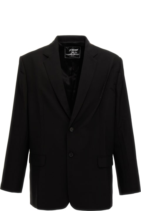 Y/Project Coats & Jackets for Men Y/Project 'pinched Logo' Blazer