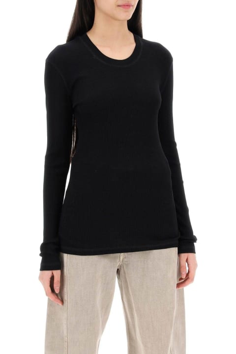 Lemaire Topwear for Women Lemaire Long Sleeved Crewneck T-shirt