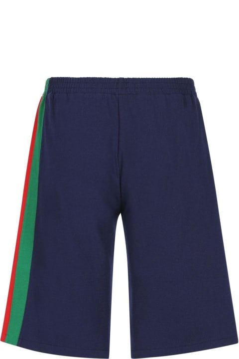 Gucci for Kids Gucci Logo Embroidered Shorts