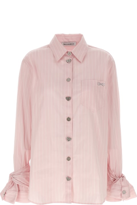 Mach & Mach Topwear for Women Mach & Mach Jewel Striped Shirt