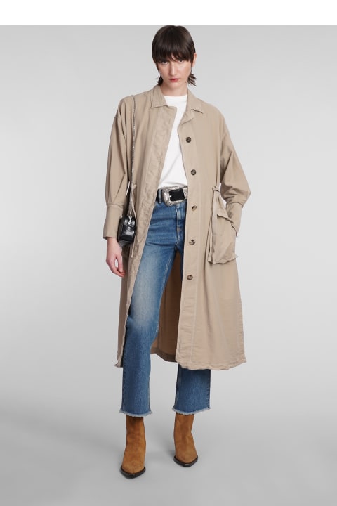 Coats & Jackets for Women Golden Goose Coat In Beige Cotton