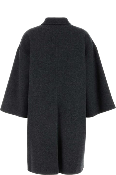 Gucci Clothing for Women Gucci Dark Grey Wool Blend Coat