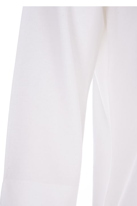 ウィメンズ ニットウェア Zanone White Sweater With 3/4 Sleeve