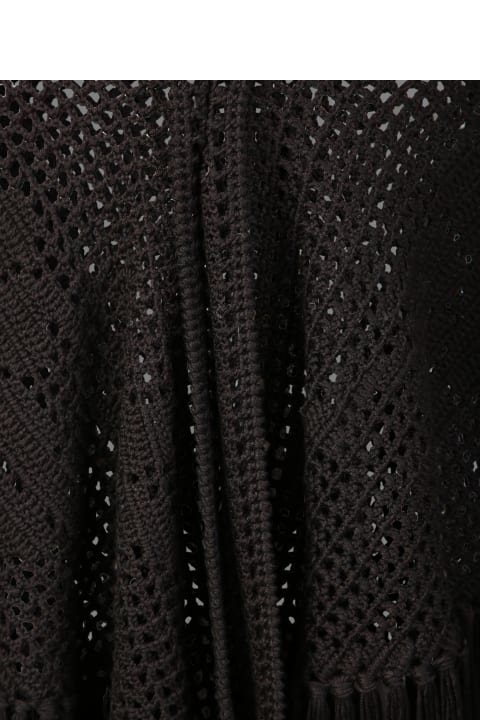 Black Knitted Shawl