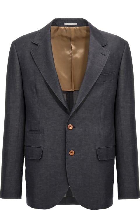 Brunello Cucinelli Coats & Jackets for Men Brunello Cucinelli Single-breasted Blazer