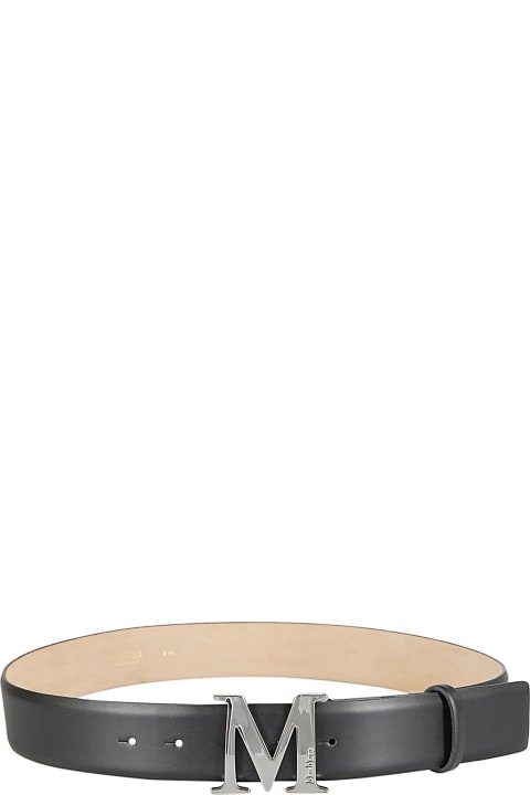 Max Mara Accessories for Women Max Mara Logo Plaque Buckled Belt