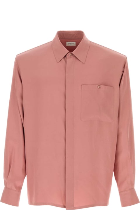 أدوات منزلية Saint Laurent Pink Silk Shirt