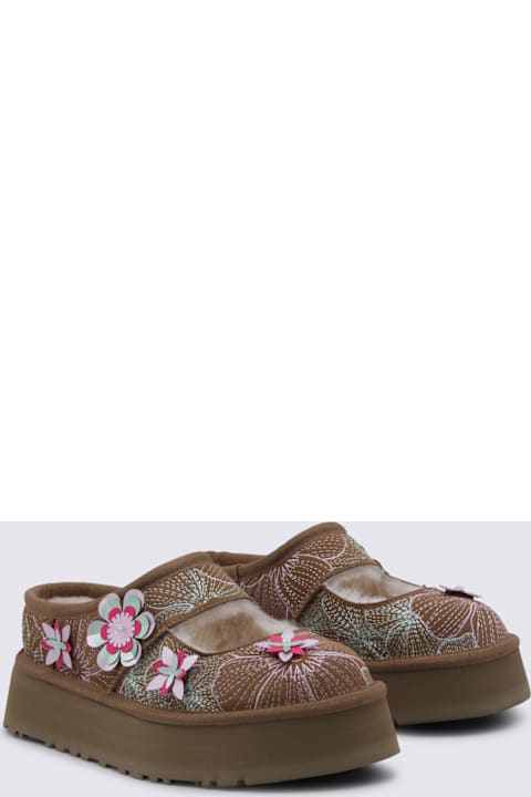 UGG Brown Bea Mary Jane Meadow Flats