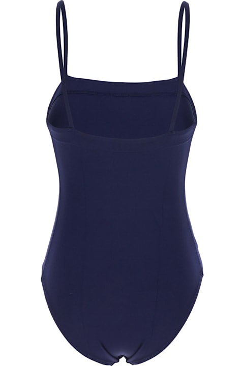 Eres Clothing for Women Eres 'acquarelle' Blue One-piece Swimsuit With Back Neckline In Tech Fabric Woman