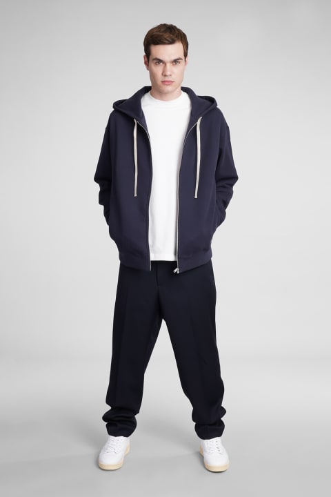 Jil Sander Fleeces & Tracksuits for Men Jil Sander Sweatshirt In Blue Cotton
